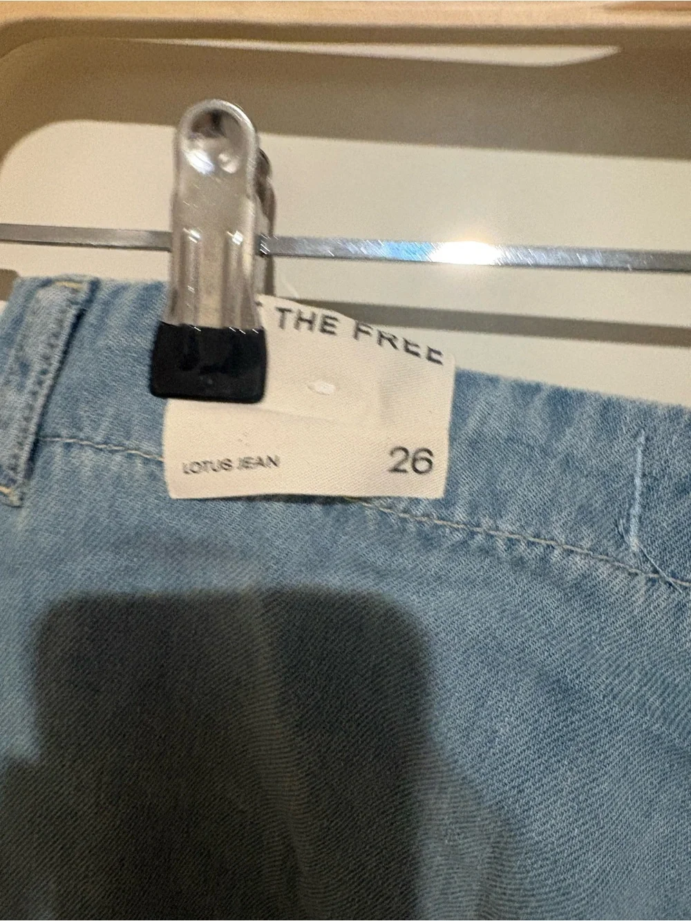Free People We The Free Lotus Balloon Jeans Size 26 Color: Bijou Blue NWT - Picture 8 of 8